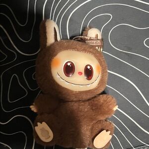 Brown Plush Bunny Toy for Small Pets